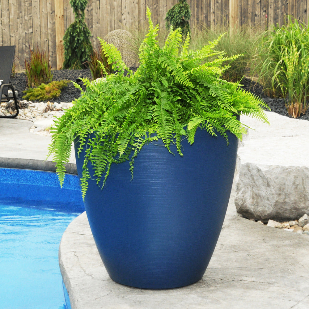 30 inch diameter planter pots Mayne - Modesto 30in Round Planter
