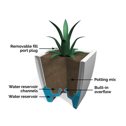 Kobi 24in Square Planter